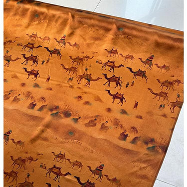 CFFLTY - Handmade 50 Momme PIZI Mud Silk Satin Fabric - 114cm by the Yard