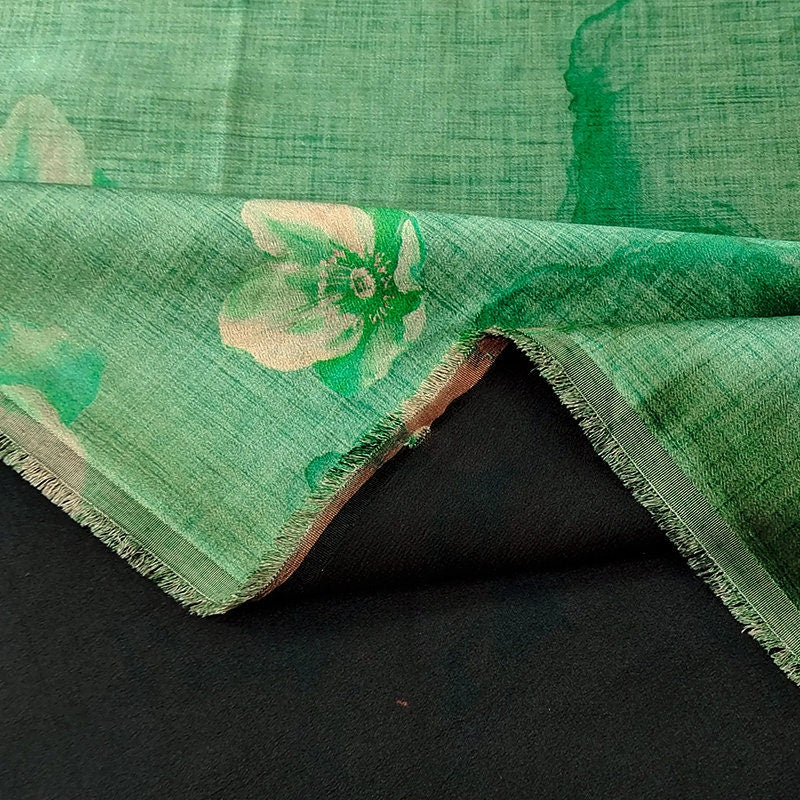 LJG- Handmade 40 Momme Mud Silk Satin Fabric By the Yard