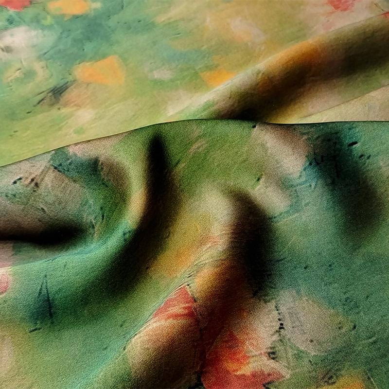 GUYMLH - Handmade 40 Momme Mud Silk Satin Fabric -112cm By the Yard