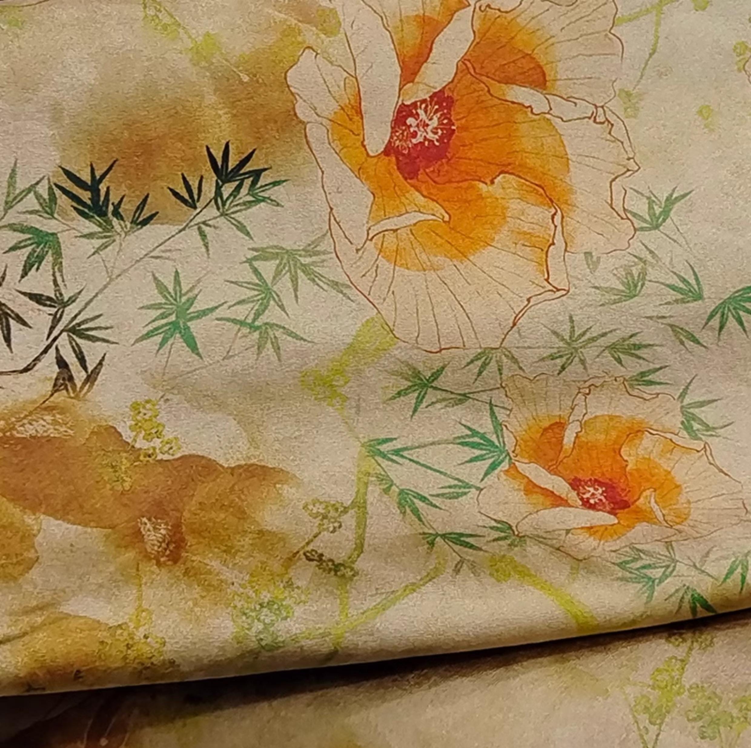 GUYJSN - Handmade 40 Momme Mud Silk Satin Fabric - 112cm by the Yard