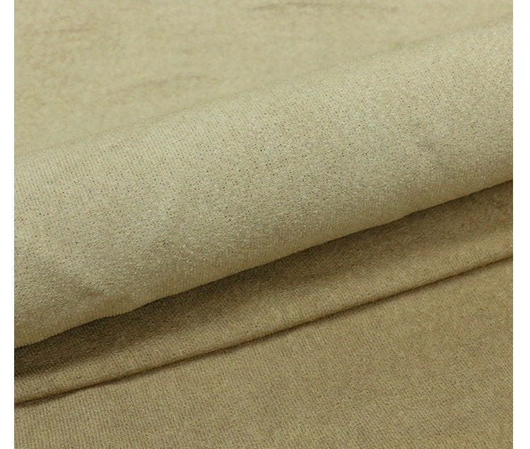 ZANGX -Hangmade Dirty Old Yellow Dirty Dyeing Distressed Artisanal Style Natural Tussah Silk Fabric - 85cm wide by the Yard