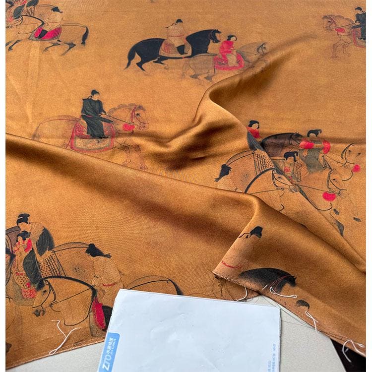 CFCRMT - Handmade 50 Momme PIZI Mud Silk Satin Fabric - 114cm by the Yard