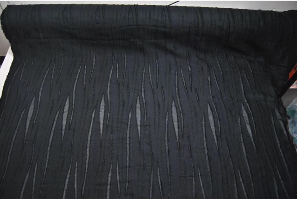 SHUTIA - 32 Momme Sheer Special Cut Flower Silk Cotton Fabric - 140cm wide by the Yard