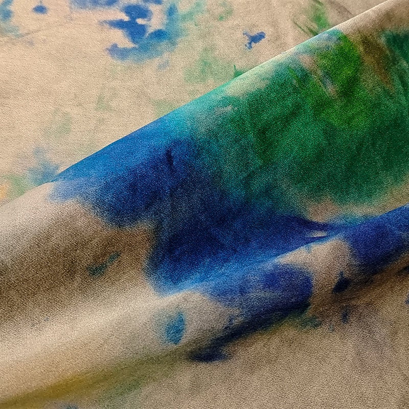 GUYHLL- Handmade 40 Momme Mud Silk Satin Fabric By the Yard