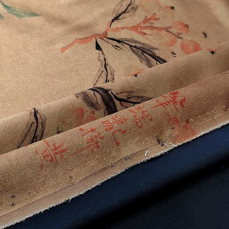 GUYSGL - Handmade 40 Momme Mud Silk Satin Fabric - 112cm By the Yard
