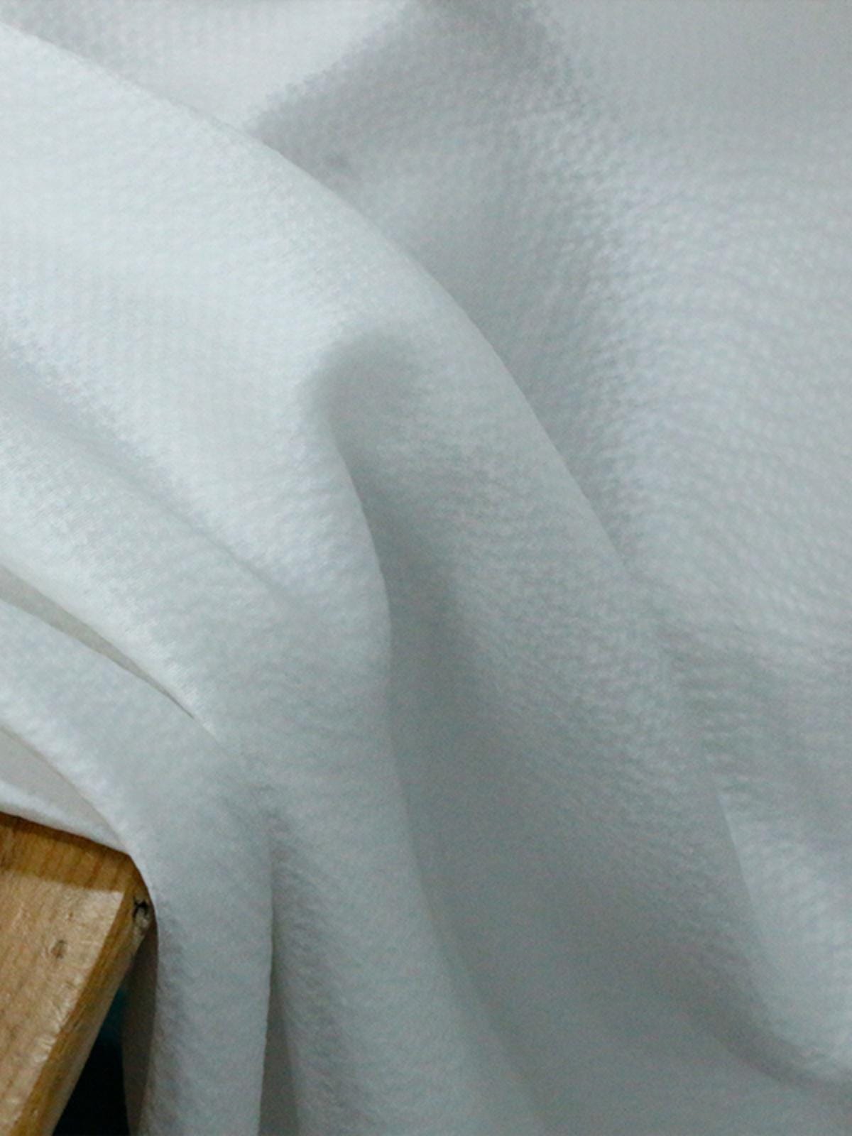 ZENZU - 16 Momme High-end Pearl Satin Jacquard Bubble Crepe Full Silk Fabric - 135cm wide by the Yard