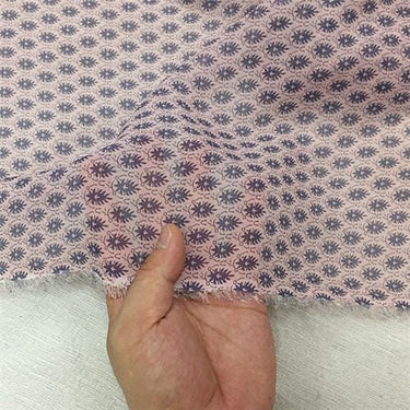 QSQINS - 12 Momme Light Pink Flowers Print Silk Georgette Fabric - 110cm wide by the Yard