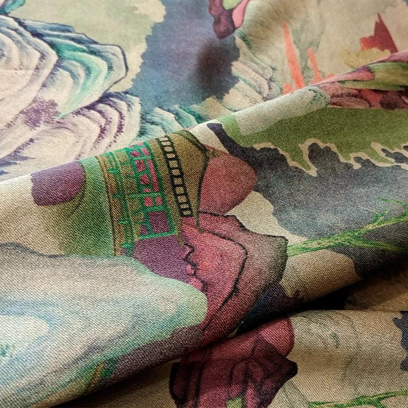 GYPMSS - Handmade 70 Momme PIZI Mud Silk Satin Fabric - 112cm By the Yard