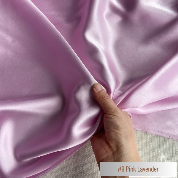 Color 09 - Pink Lavender - 19 Momme 100% Mulberry Silk Satin