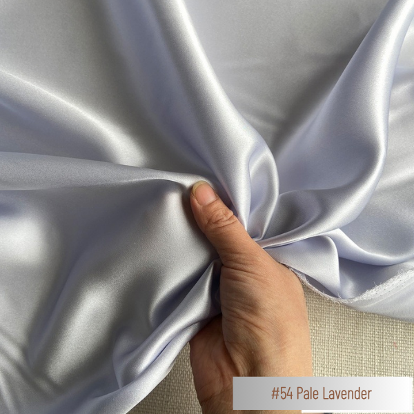 Color 54 - Pale Lavender - 19 Momme 100% Mulberry Silk Satin