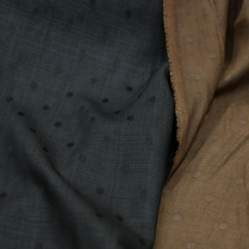 ZUOBOD - 19 Momme Handmade Pure Tussah Silk Gambiered Ganton Gauze Silk Fabric ,130cm By the Yard