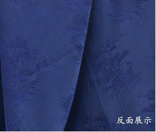 ZODWUL - 28 Momme Handmade Jacquard Mud Silk Satin Fabric - 130cm by the Yard