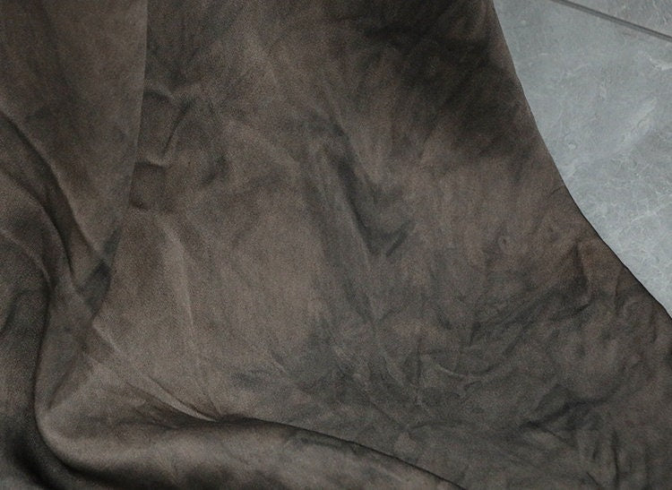 KAOLA - 30 Momme Handmade Double-Sided Satin Plant Mud Tie-dyed Fragrant Cloud Yarn Fabric - 100cm by the Yard