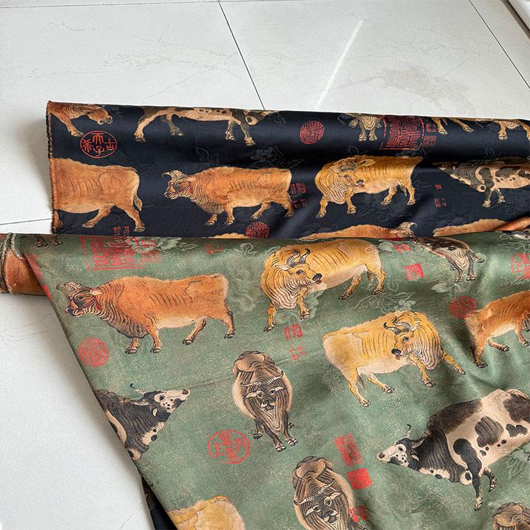 CFLYTH - Handmade 38 Momme Mud Silk Satin Fabric - 112cm By the Yard