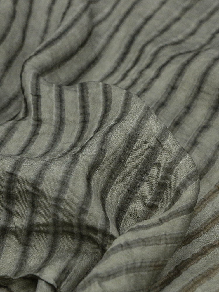 BOSI - 14 Momme Vintage Style Dirty Dyed Silk Cotton Fabric - 130 cm wide by the Yard