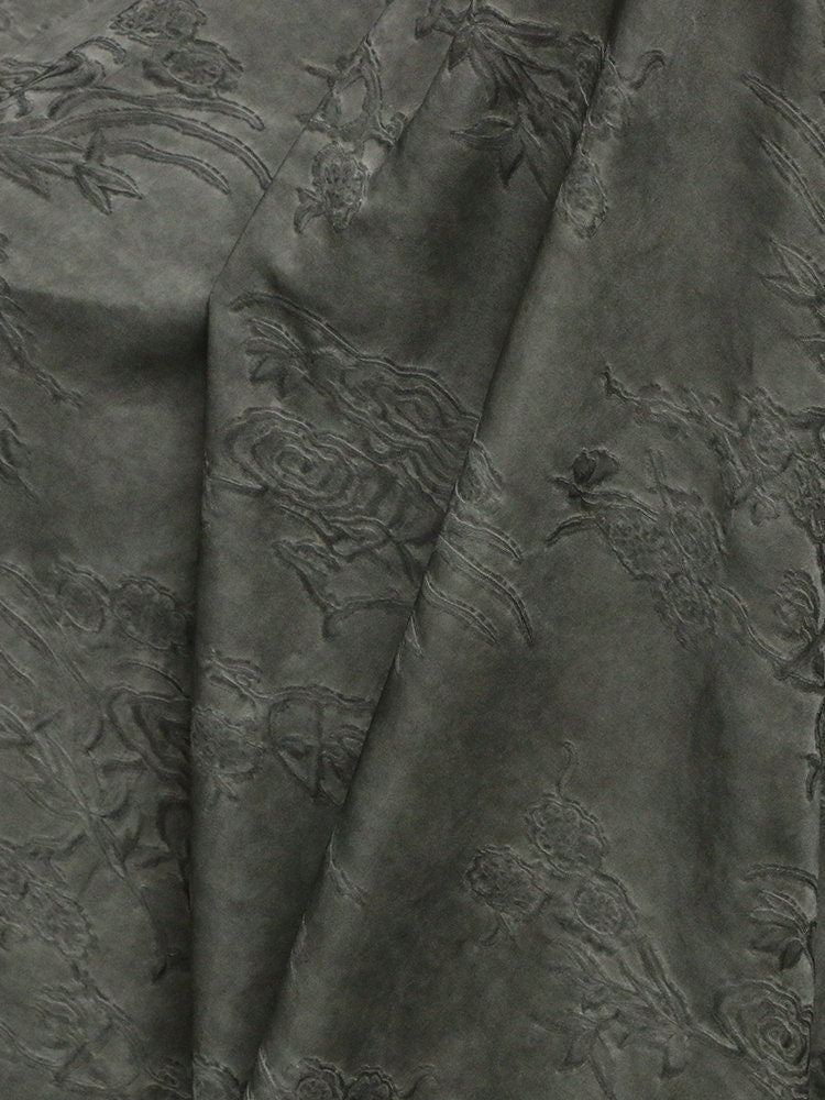 WASA - Handmade Vintage Artisanal Style Silk Jacquard Hand-Dyed Silk Fabric - 130cm wide by the Yard