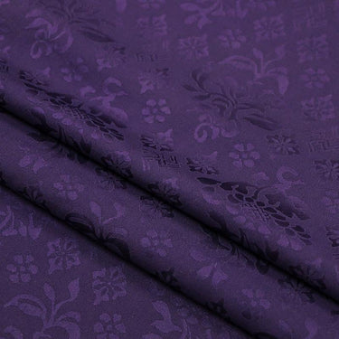 HLMFKS - Handmade 19 Momme HUALUO Jacquard Mud Silk Fabric (Openwork texture) - 110cm by the Yard