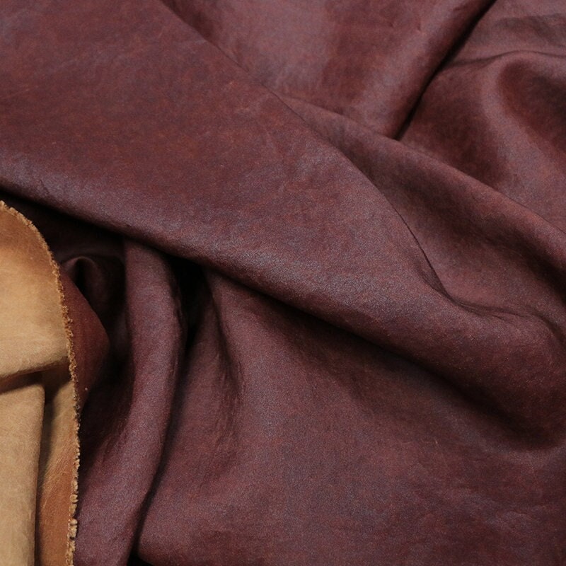 GUILEIWEN - 22 Momme Handmade Plant Dye HongYunSha Silk Fabric, 110cm by the Yard
