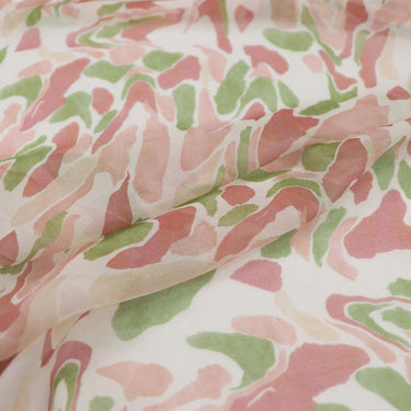 BUGZYI - 8 Momme Fresh Unique Irregular Print Silk Georgette Fabric - 130cm wide by the Yard