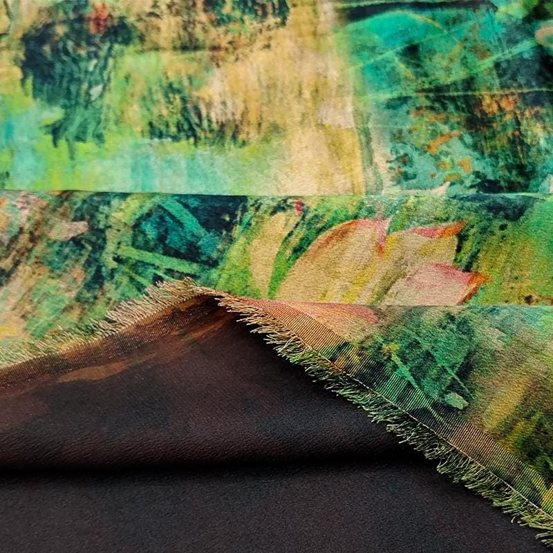 GUYHEY - Handmade 40 Momme Mud Silk Satin Fabric - 112cm By the Yard