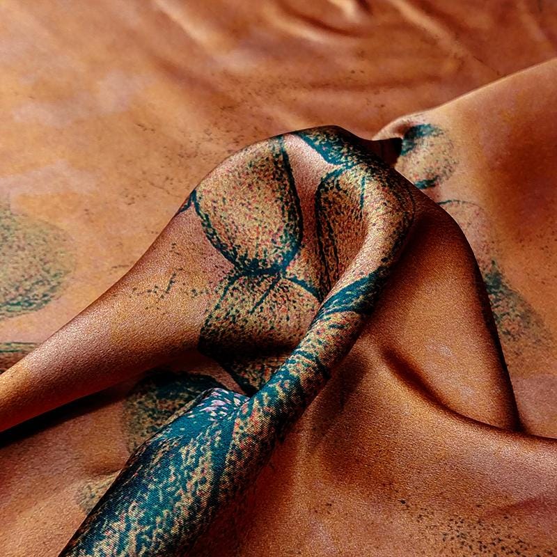 GUYJIH - Handmade 40 Momme Mud Silk Satin Fabric - 112cm By the Yard