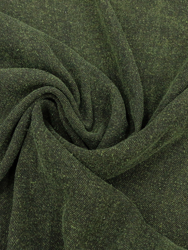 QIULV - Heavyweight Vintage Mulberry Oil Silk Coarse Cloth Tussah Silk Fragrant Cloud Gauze Fabric - 97cm wide by the Yard