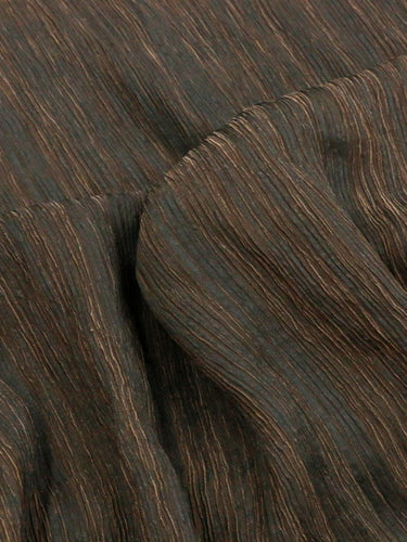 GUFSUY - Handmade 15 Momme Mud Silk Crinkled Crepe Fabric - 116cm wide by the Yard