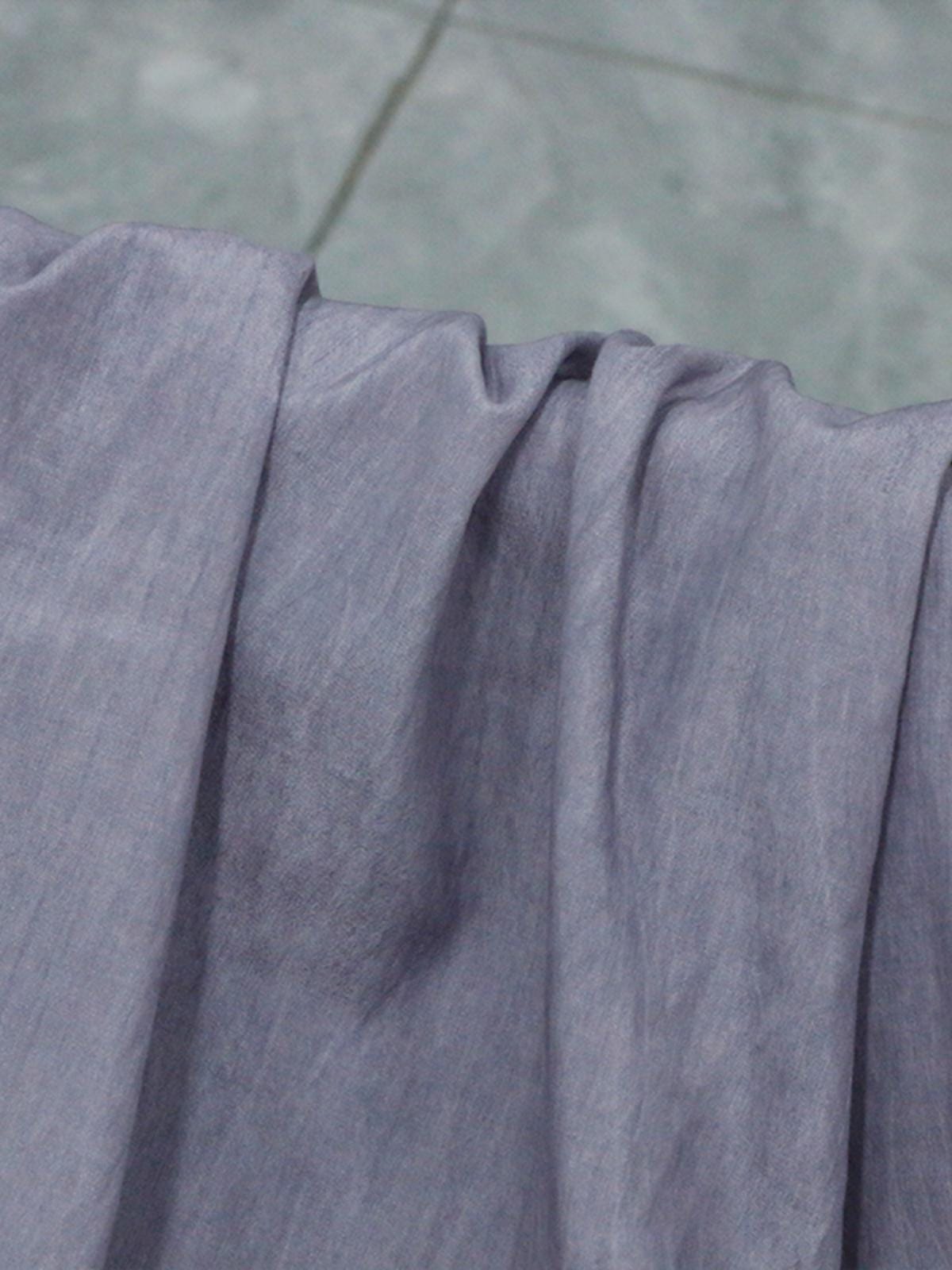 ZUOSIZ - 12 Momme Vintage Style Dirty Dyed Special Purple Tussah Silk Cotton Blend Satin Silk Fabric - 135cm wide by the Yard