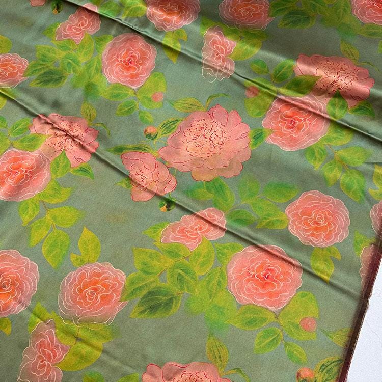 CFSLYH - Handmade 37 Momme Mud Silk Satin Fabric - 114cm By the Yard