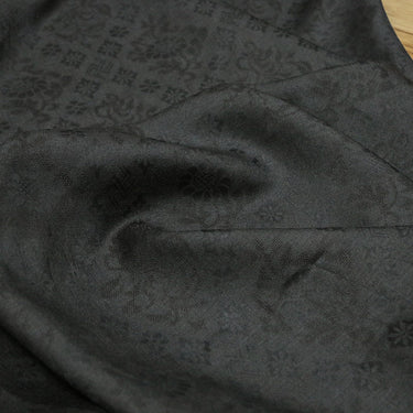 WANZIWEN - 19 Momme Handmade Jacquard Tussah Silk Mud Silk Fabric - 110cm by the Yard