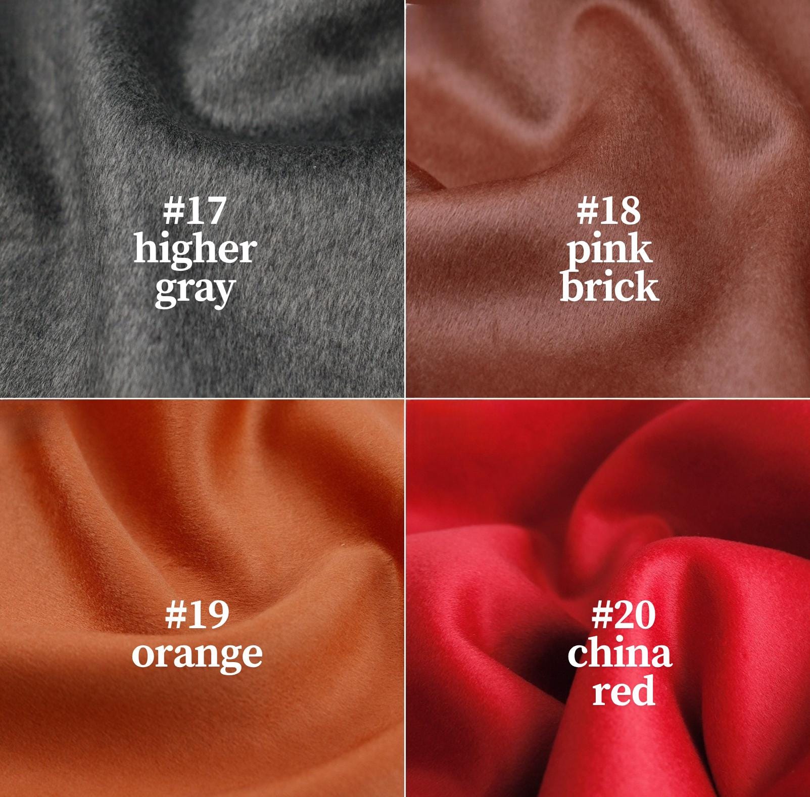 100% Pure Cashmere - Double Faced for Luxury Coats, 150cm wide by the Yard