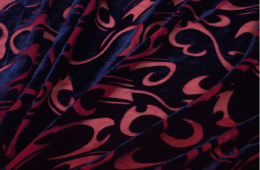 ON SALE - Burnout Polyester Velvet Fabric 110cm wide - 2 meters