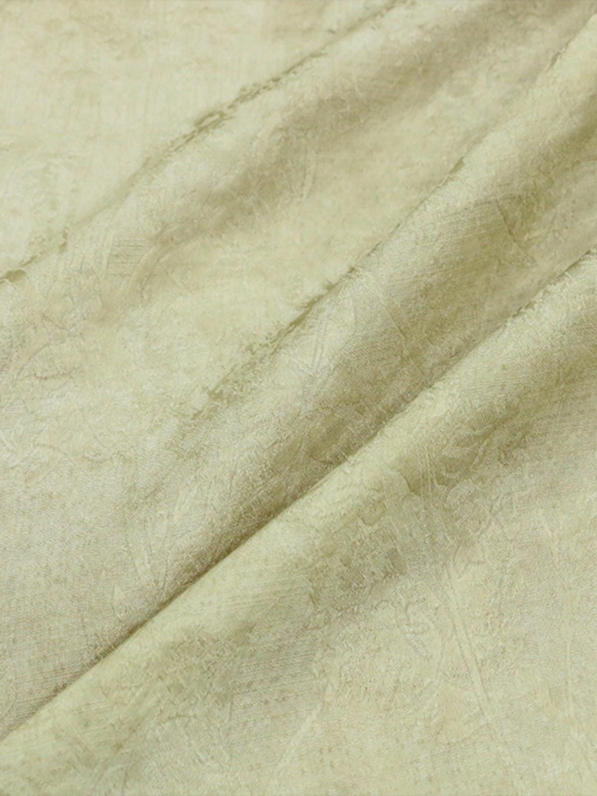 ZRZSTI - 19 Momme Vintage Style Dirty Dyed Tussah Silk Jacquard Satin Silk Fabric - 130cm wide by the Yard