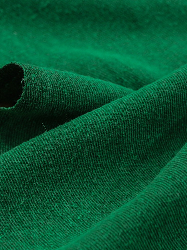 ZILV - Heavyweight Vintage Mulberry Oil Silk Coarse Cloth Tussah Silk Fragrant Cloud Gauze Fabric - 97cm wide by the Yard