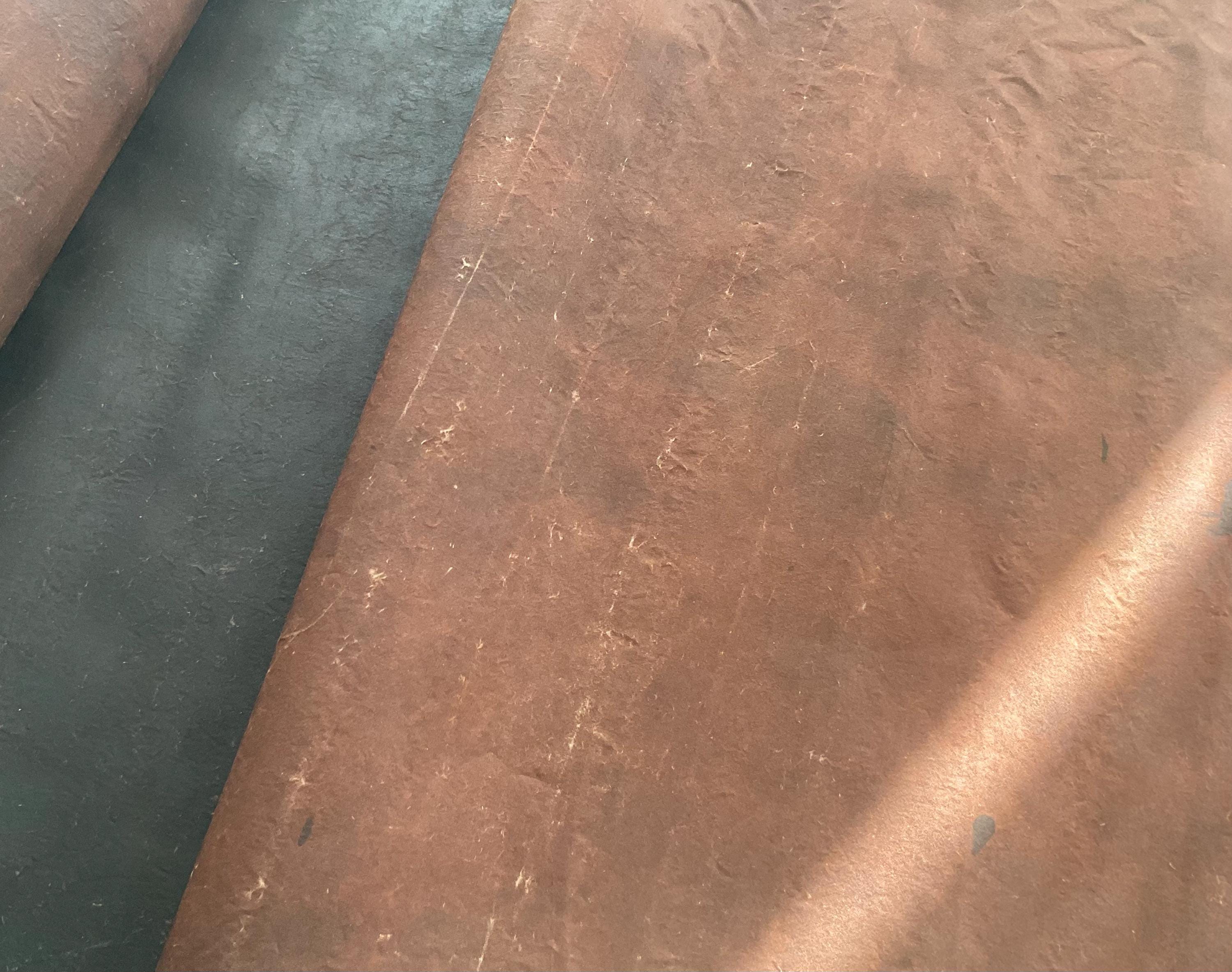 LKCYUANSE - 31 Momme Old Stock Handmade Plant Dyed Mud Silk Fabric, 90cm wide by the Yard