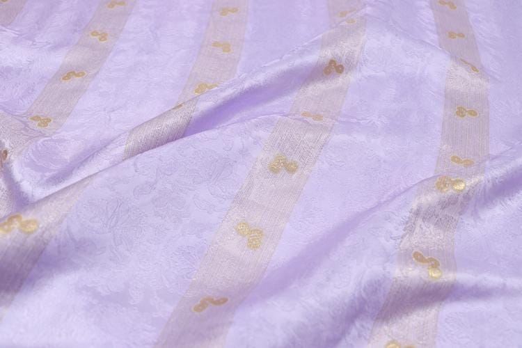 JFHXYS - 16.5 Momme Golden Thread Weave Silk Georgette Fabric - 111cm wide by the Yard