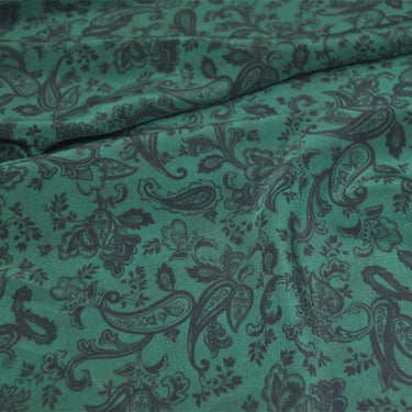 LIANQIAO - 22 momme Floral Print Silk Crepe de Chine Fabric - 138cm wide by the Yard