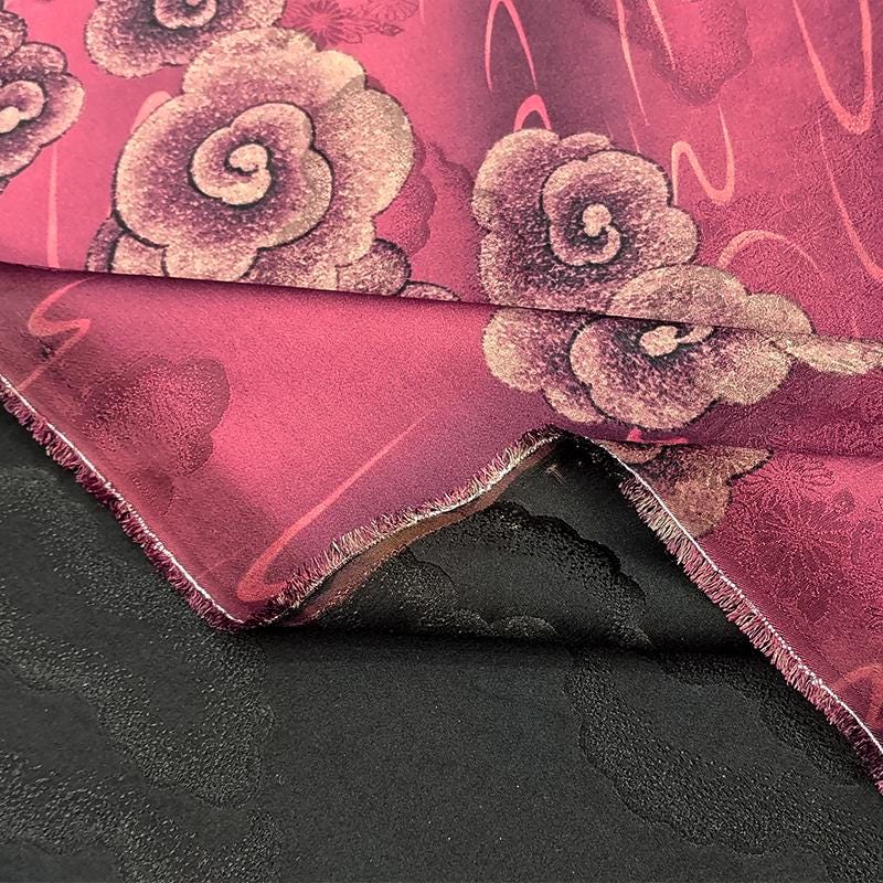 GUYJIX - Handmade 40 Momme Mud Silk Satin Fabric -112cm By the Yard