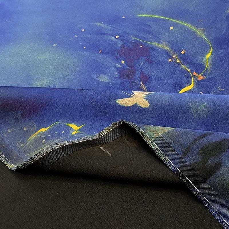 GUYLXD - Handmade 40 Momme Mud Silk Satin Fabric - 112cm By the Yard