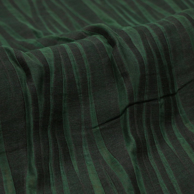 LIUCHANG - 34 Momme Handmade Mud Silk Special Cut Flower Silk Linen Fabric - 140cm wide by the Yard