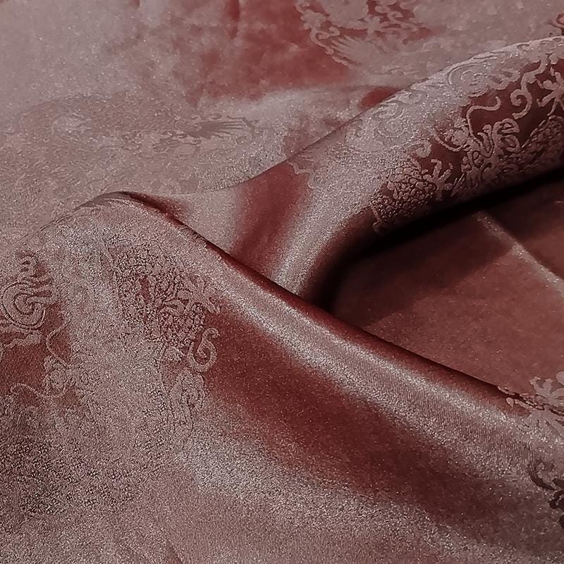 GYSLXZ - Handmade 40 Momme HongYunsha Silk Satin Fabric - 140cm By the Yard