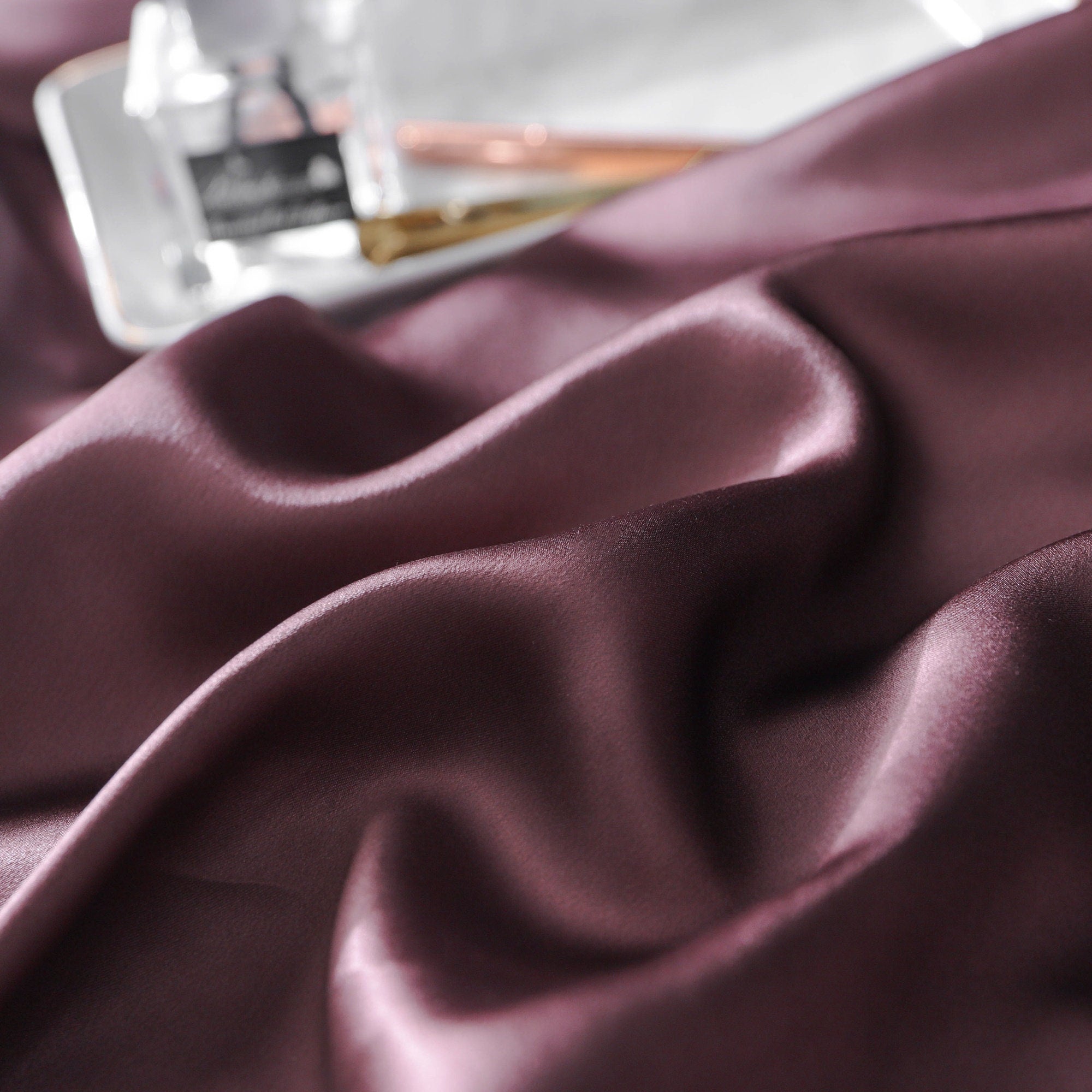 22mm Magic Purple Pillowcase, Handmade with 100% 6A Pure Silk, Beauty Sleep Anti Ageing/Wrinkles, for King, Queen, Customized sizes Bedding.