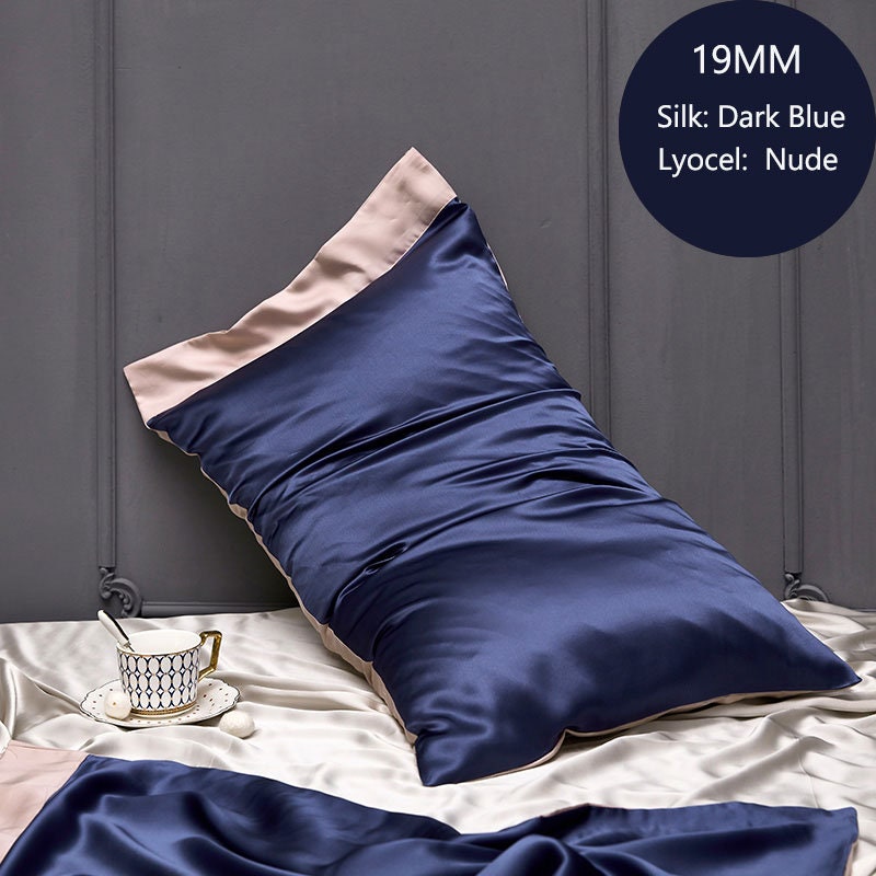 Silk Pillowcase, 19mm Silk + Lyocell Pillowcase,100% 6A Pure Silk Pillowcase. Full, Queen, King and Custom Sizes.