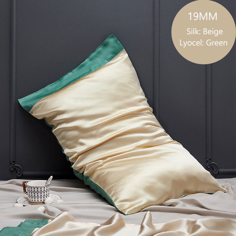 Silk Pillowcase, 19mm Silk + Lyocell Pillowcase,100% 6A Pure Silk Pillowcase. Full, Queen, King and Custom Sizes.