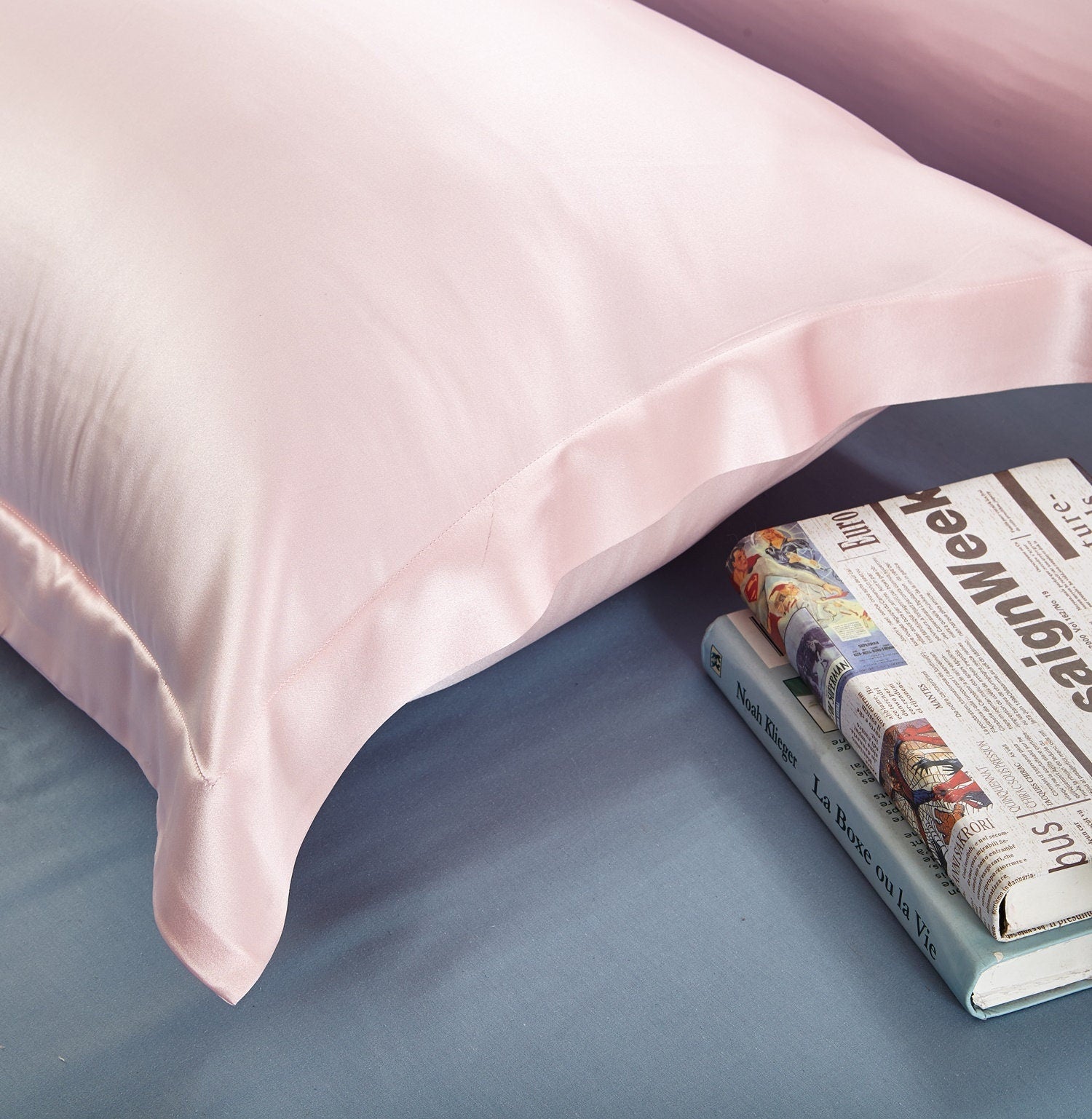 19mm Silk Pillowcase, Handmade with 100% 6A Pure Silk, Beauty Sleep Anti Ageing/Wrinkles, for King, Queen, Customized sizes Bedding.