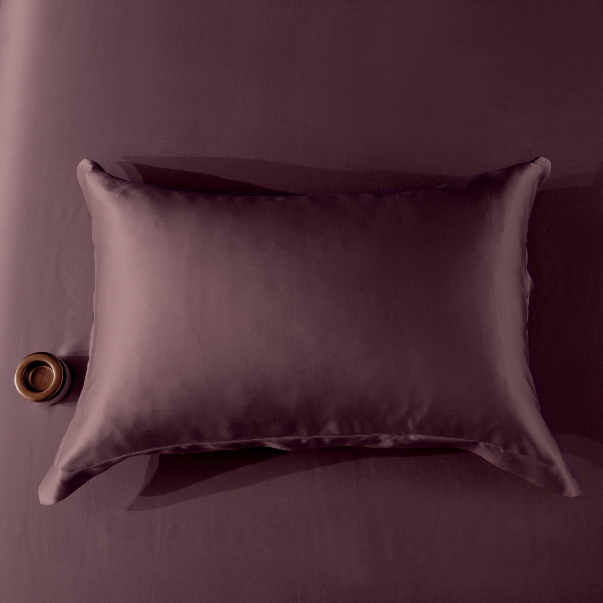 22mm Magic Purple Pillowcase, Handmade with 100% 6A Pure Silk, Beauty Sleep Anti Ageing/Wrinkles, for King, Queen, Customized sizes Bedding.