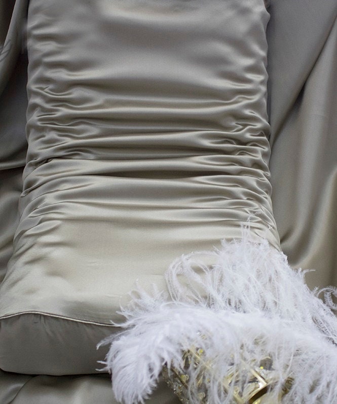 Special Silk Pillowcase for Latex Pillows. 22mm 100% 6A Pure Charmeuse SILK, Anti Allergy, Wrinkle Free, Beautiful Gift for HER