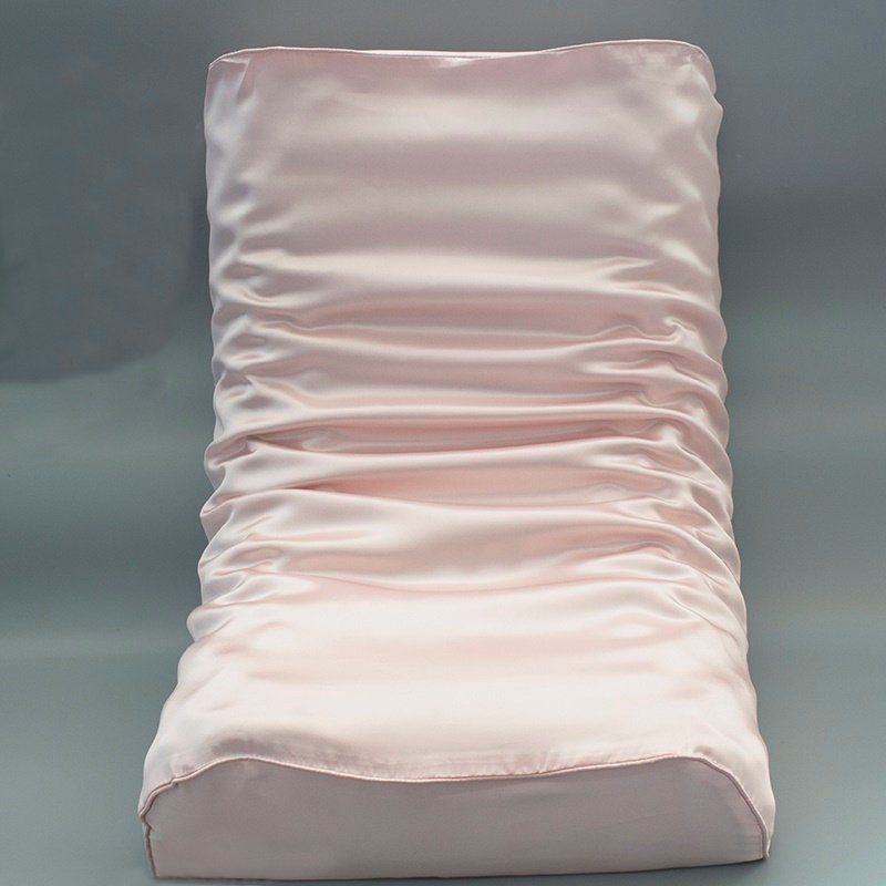 Special Silk Pillowcase for Latex Pillows. 22mm 100% 6A Pure Charmeuse SILK, Anti Allergy, Wrinkle Free, Beautiful Gift for HER