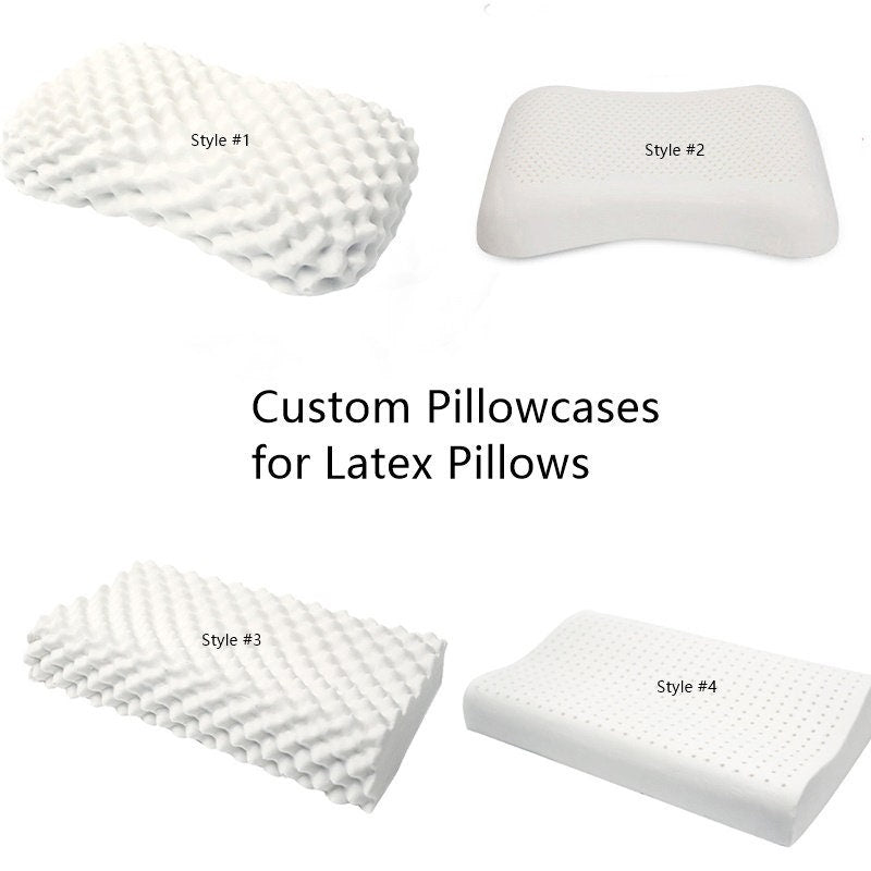 Special Silk Pillowcase for Latex Pillows. 22mm 100% 6A Pure Charmeuse SILK, Anti Allergy, Wrinkle Free, Beautiful Gift for HER