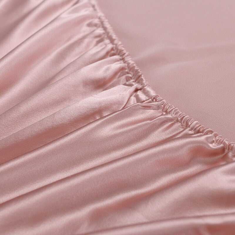 15 Colors Fitted Silk Sheet Set . Made in 25mm 100% 6A Mulberry Silk. Multi Solid colors